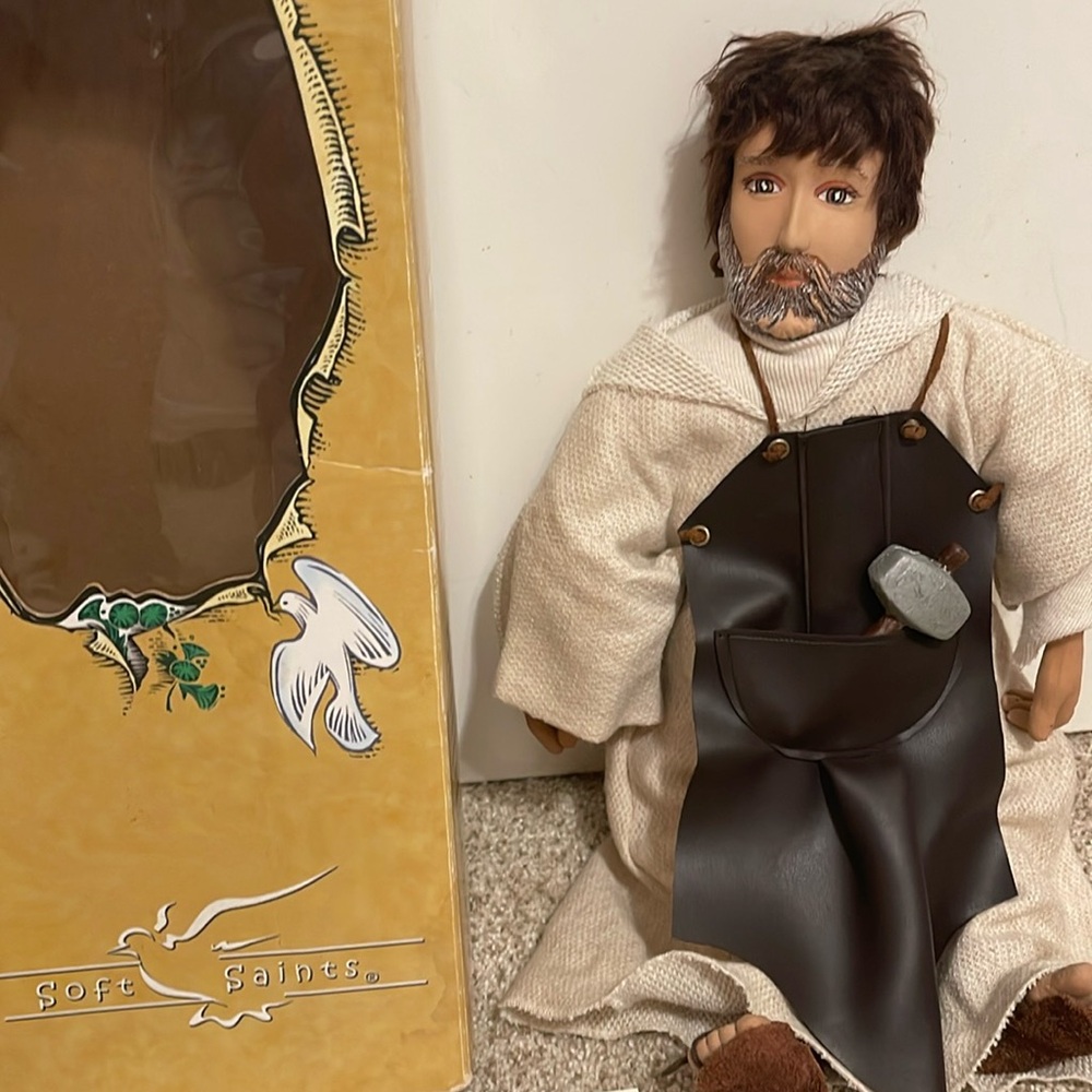 Soft Saints handmade doll Saint Joseph 18 in